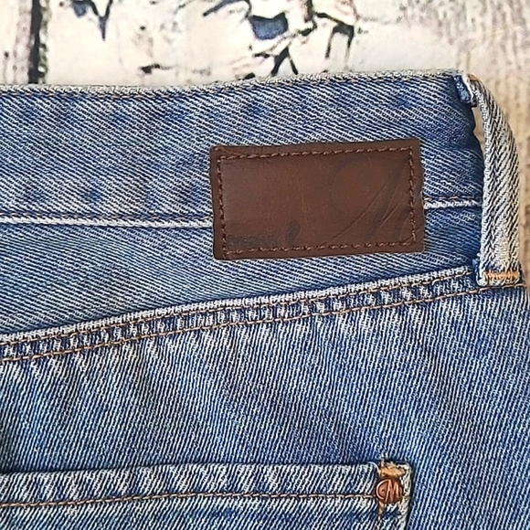 🆕️NWT Mavi Lindsay Raw Hem Light Wash Blue Denim Jean Skirt Womens Size Small - Picture 14 of 17